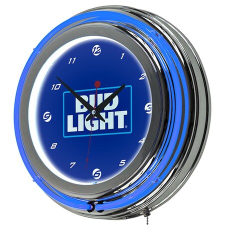 Disfrute 14 in. Bud Light Neon Wall Clock DI3845452